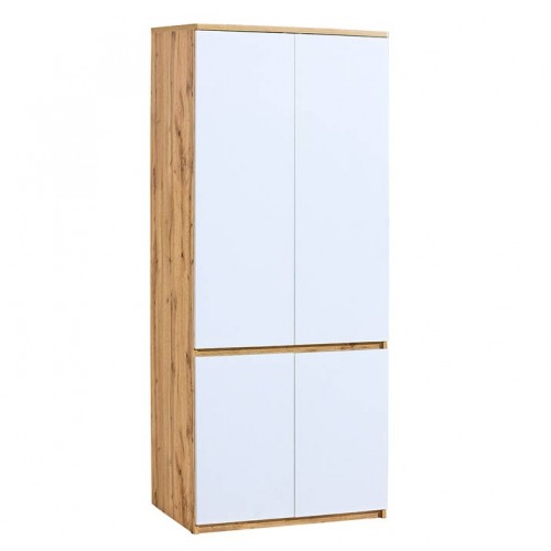 Skapis ARCA AR1, ozols woton/balts
